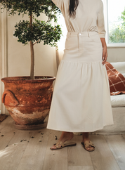 Half & Half Denim Skirt