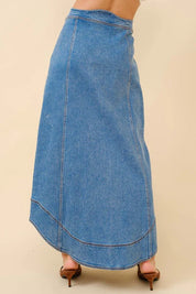 Get in the Groove Denim Skirt