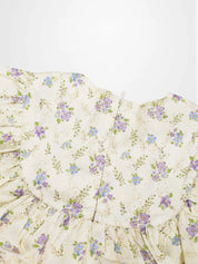 Ivory Flower Dress - Sleeveless