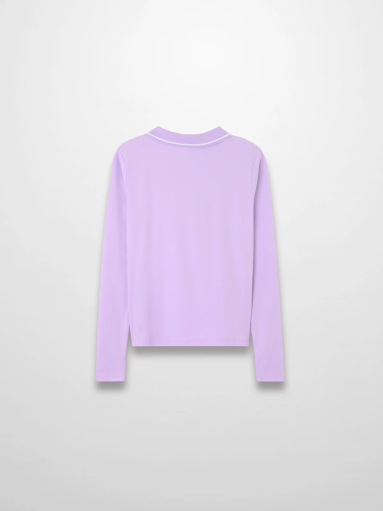 Collared High V T-Shirt-Lavender