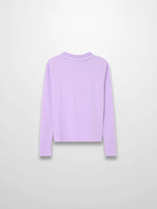 Collared High V T-Shirt-Lavender