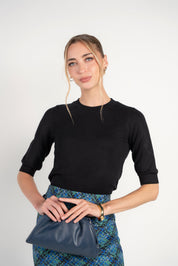 3-4 Sleeve Sweater- Black