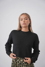 Basic Cable Knit Top