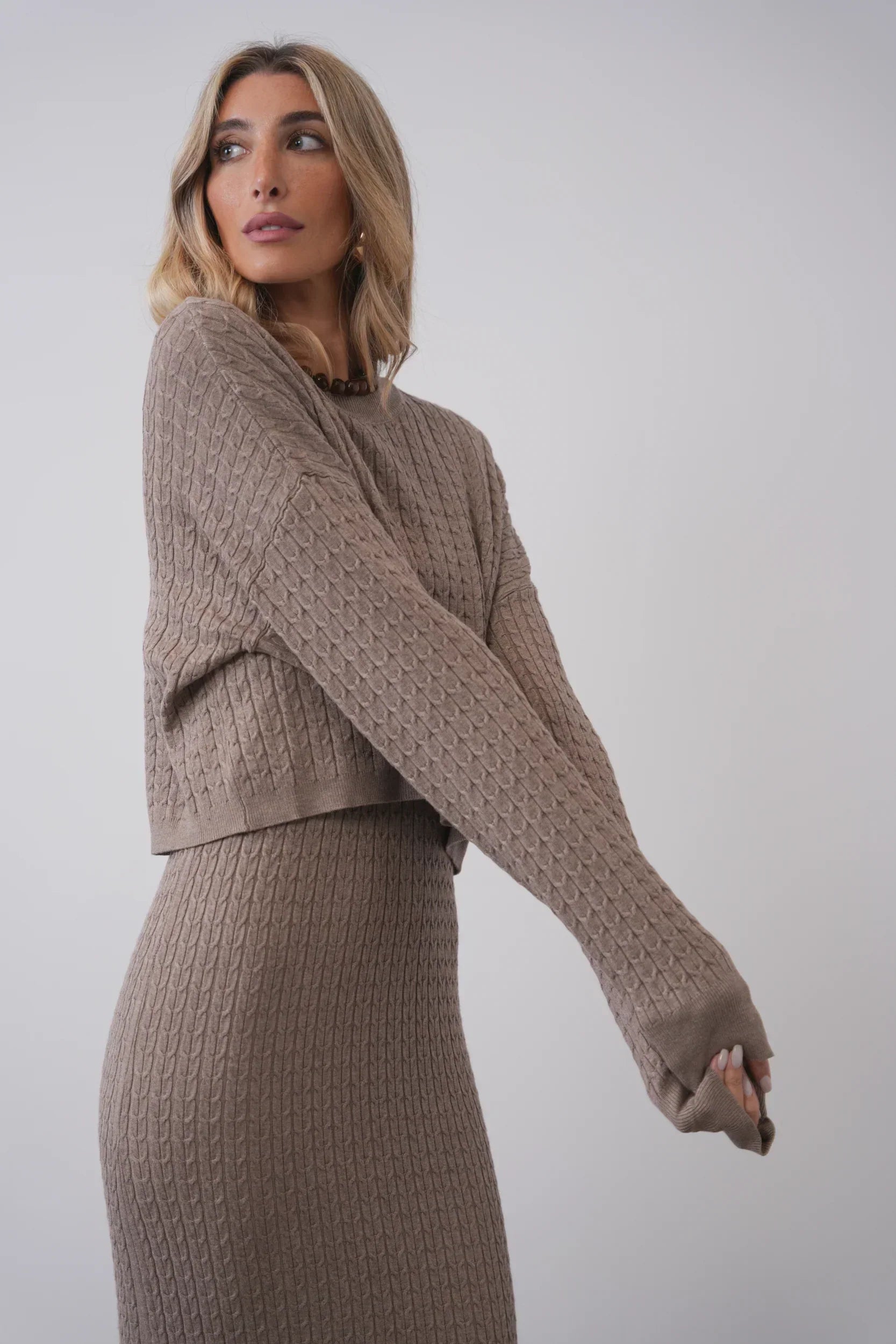 Basic Cable Knit Top