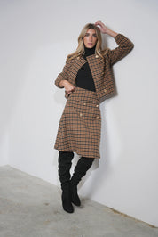 Tweed Plaid Jacket