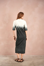 Dip Dye Drop Shoulder Dress