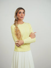 Striped Rib Dolman Tee