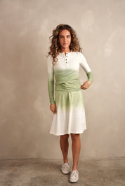 Dip Dye Bell Skirt - Short