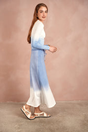 Dip Dye Bell Skirt - Long