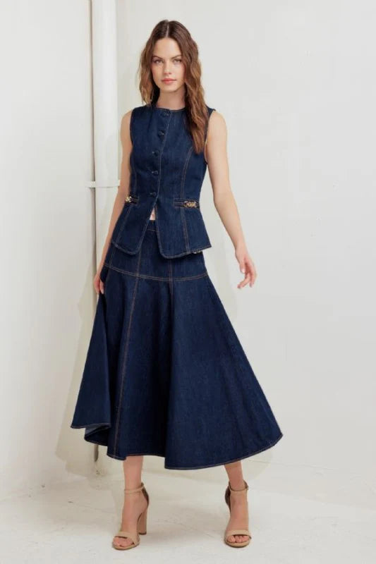 Jane Denim Skirt