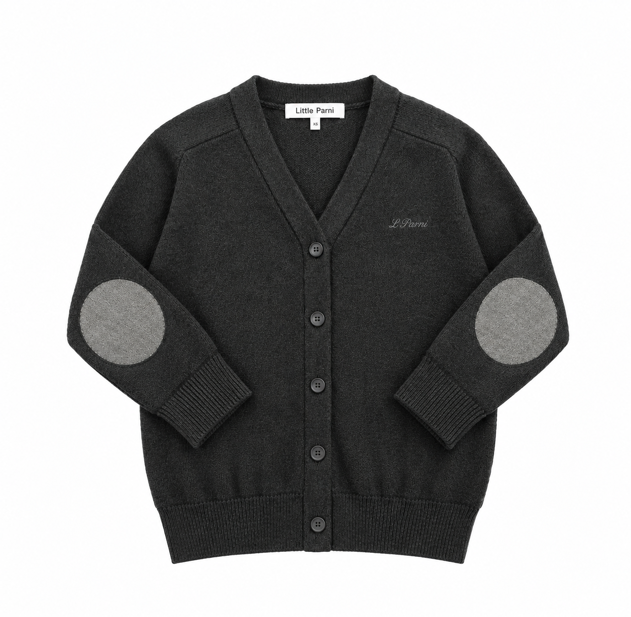 Boy's Contrast Patch Cardigan