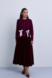 Classic Pleated Maxi Skirt