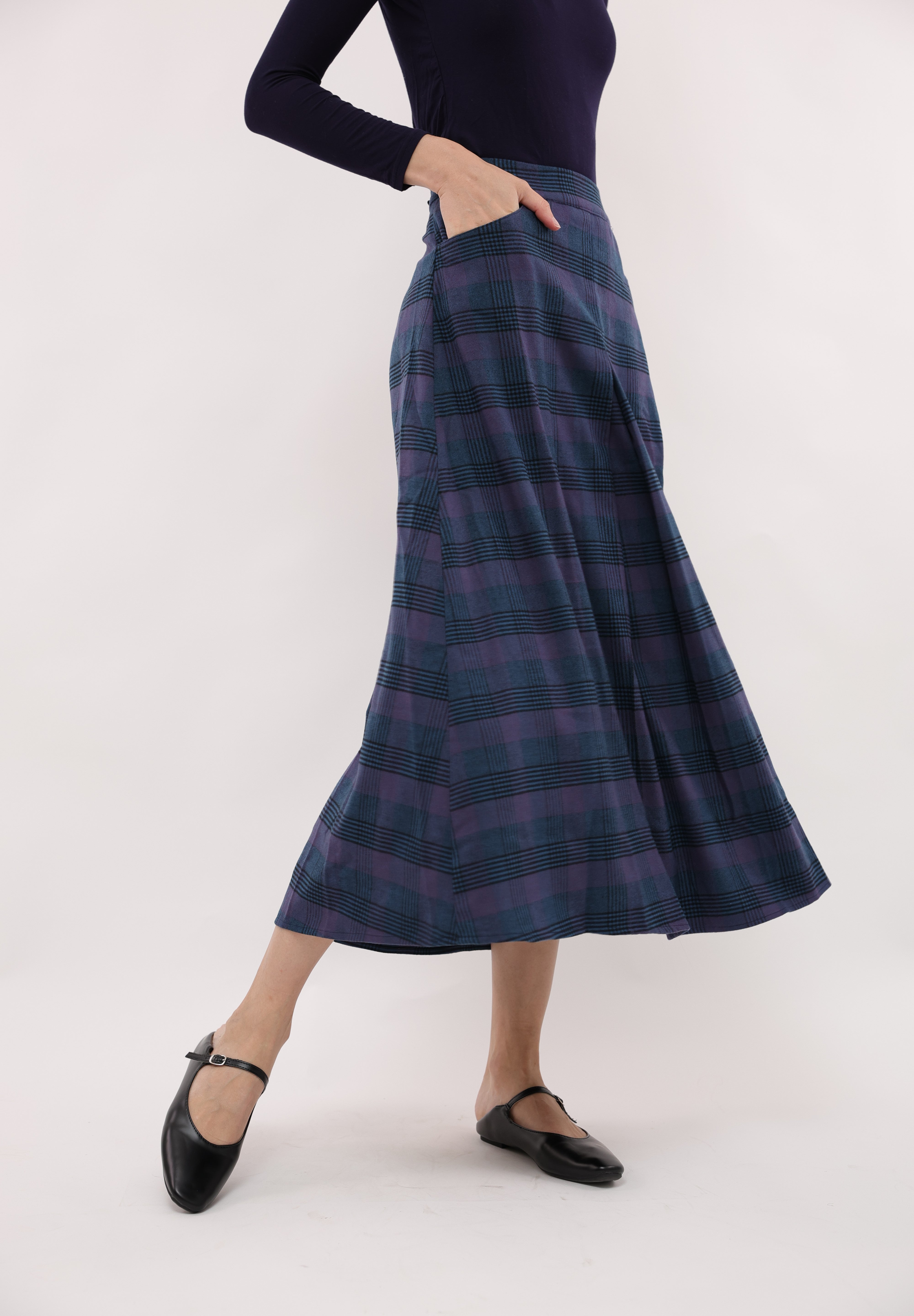 Tia Plaid Skirt