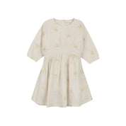 Girls Embroidered Floral Dress – Ivory – Holland Collection