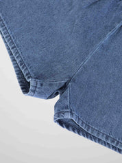 Blue Denim Boxy Shorts