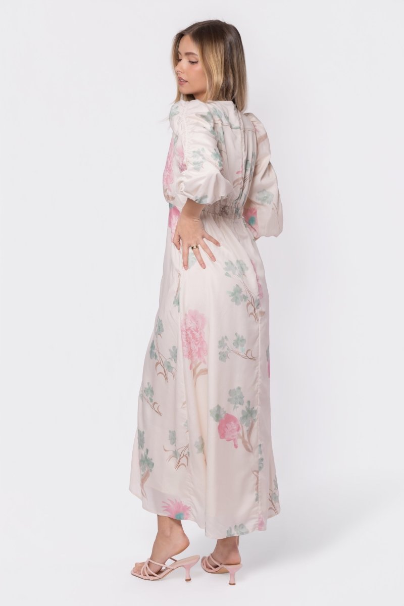 Patricia Dress (Green Pink)