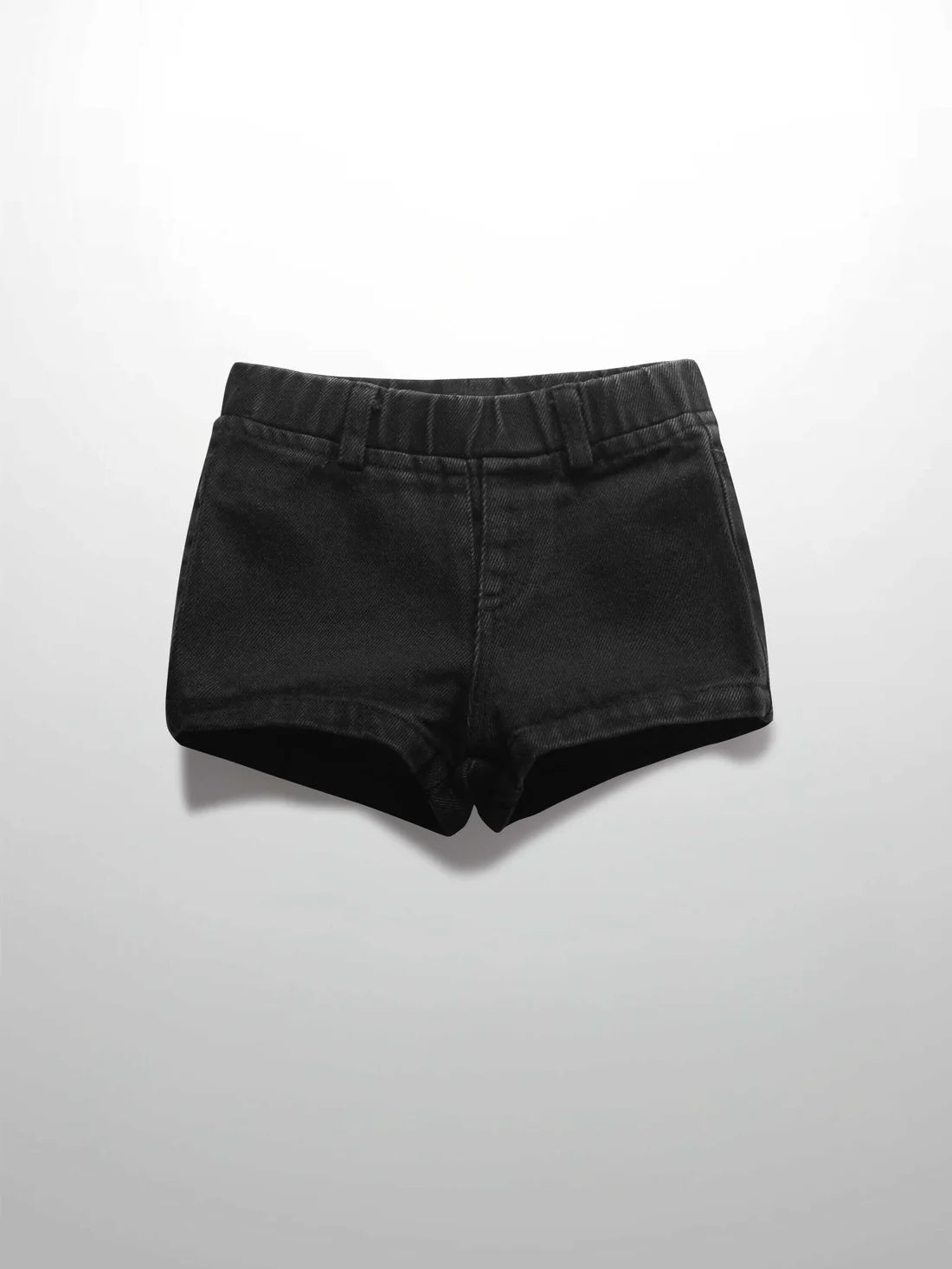Denim Shorts- Black Denim
