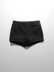 Denim Shorts- Black Denim