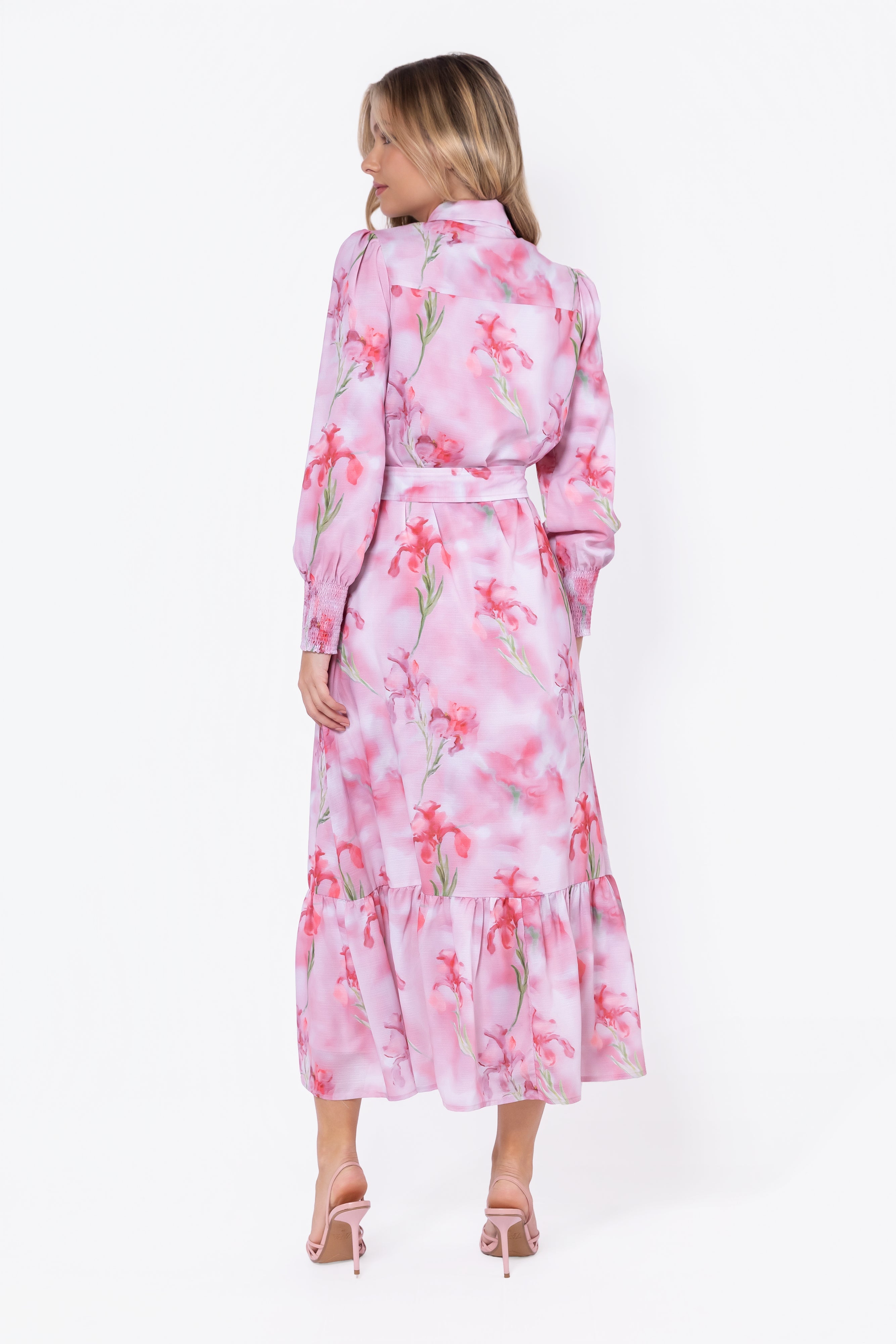 Connie Dress (Pink Flower)