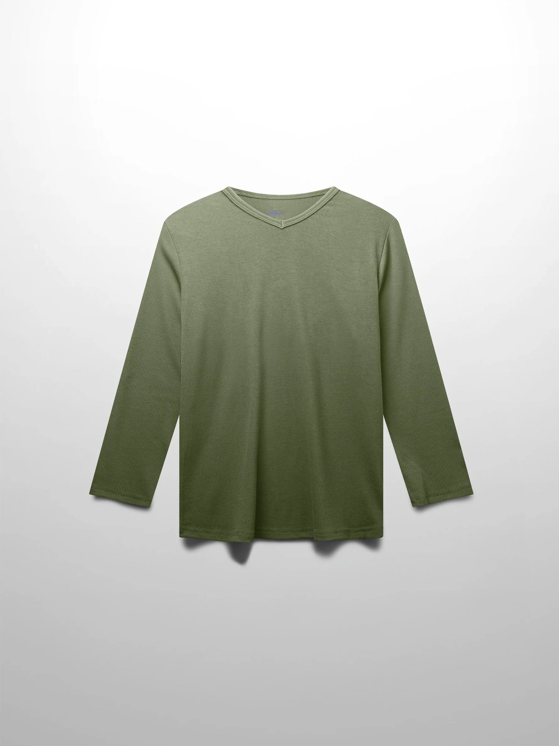 RIBBED HIGH V 3Q-CAMOUFLAGE GREEN