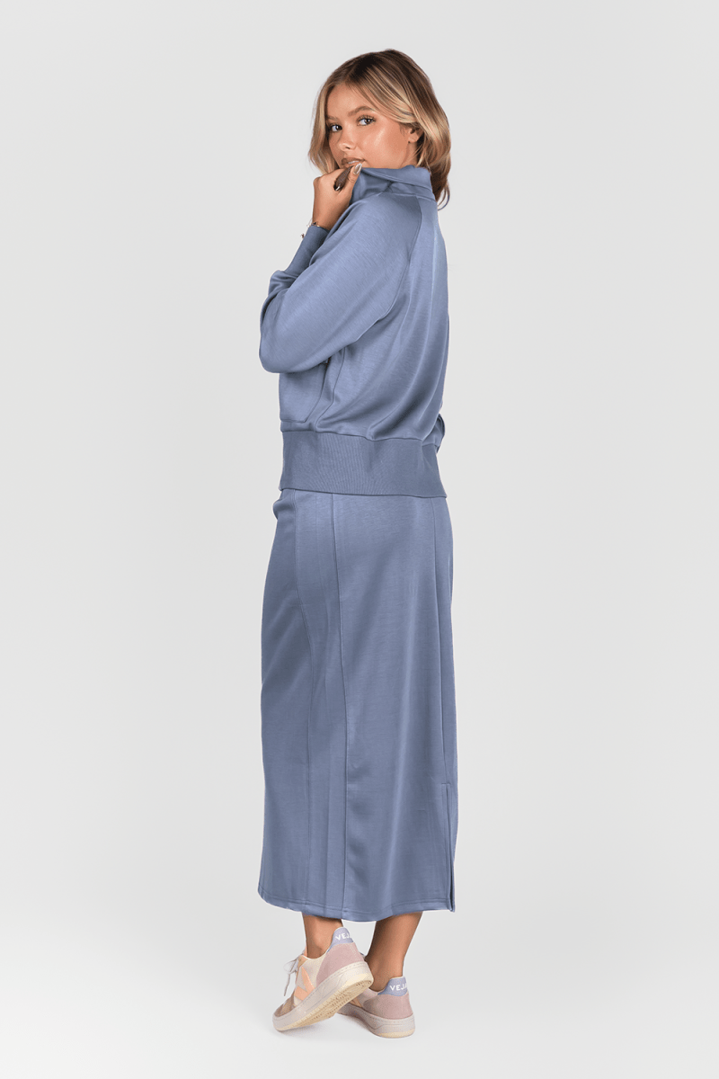 Mina Zip Up Jacket (Light Blue)
