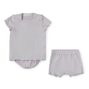 Square Neck Ribbed Set