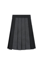 Two-tone Pleated Skirt