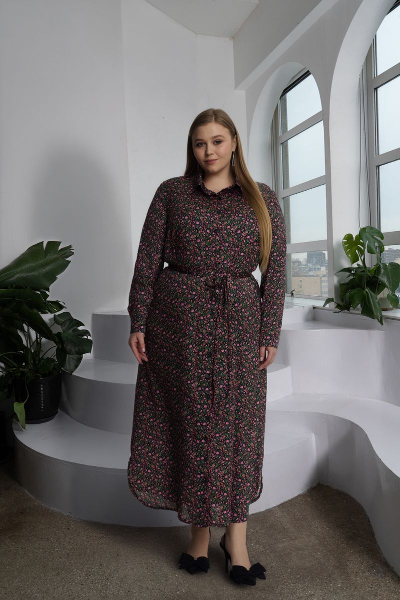 VALERIE MAXI PLUS - BLACK FLORAL