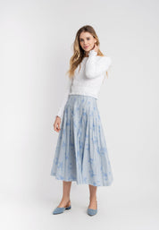 Teen Midi Length Pleating Skirt