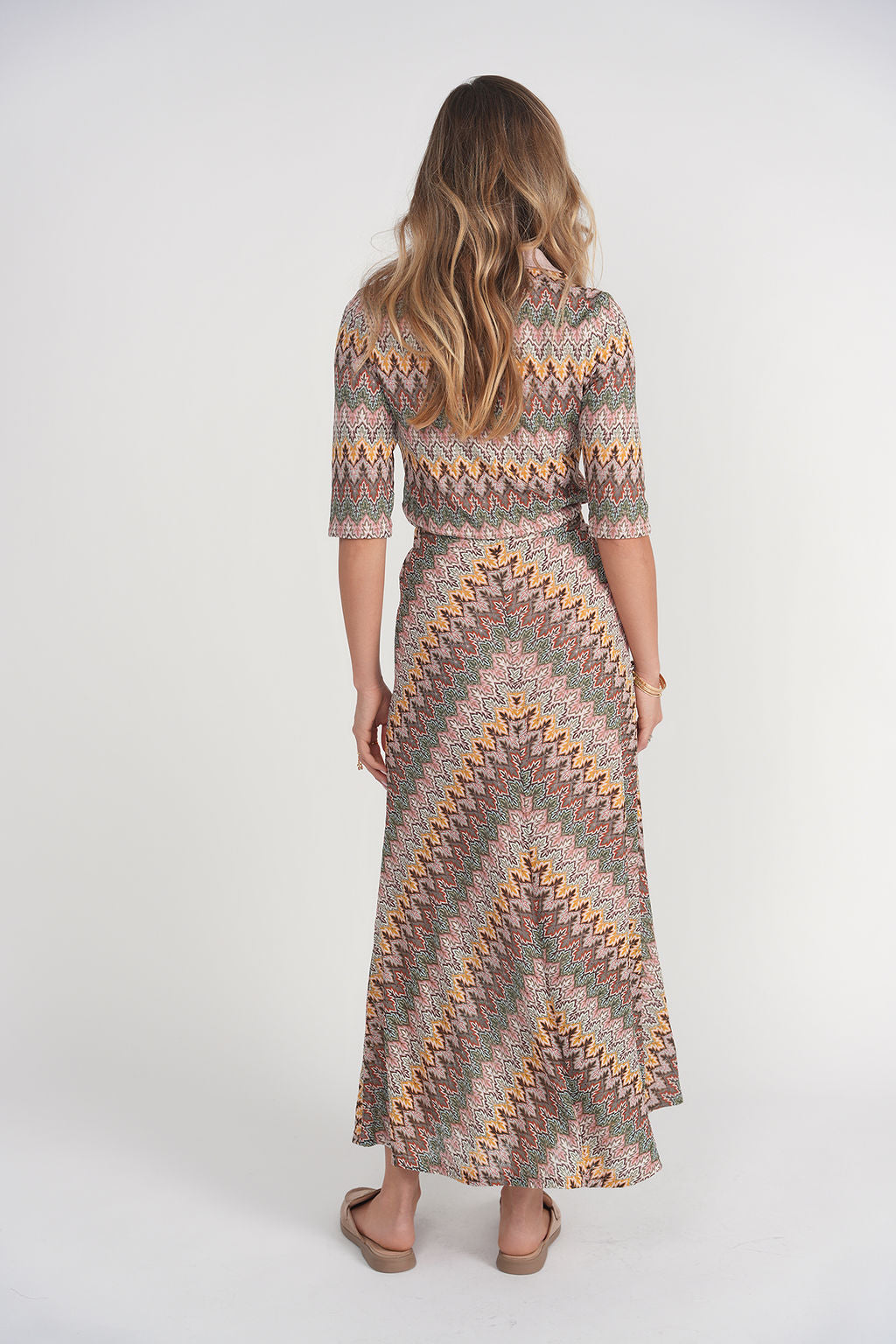 Crochet Maxi Skirt- Chevron