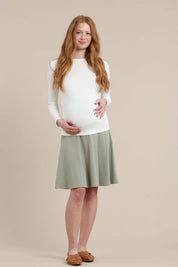 Hazel Maternity Tee in White