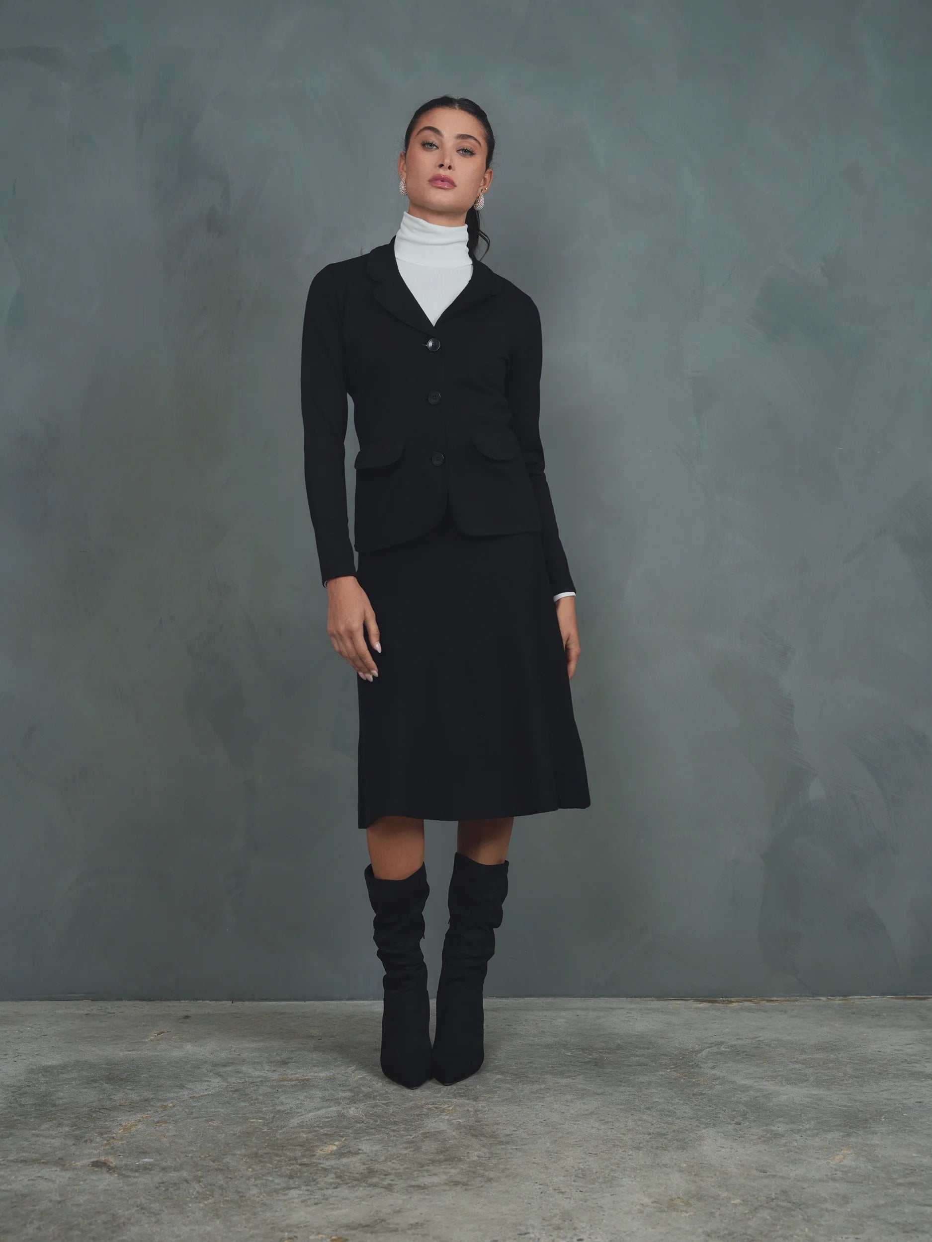 Knit Basic Skirt 23"