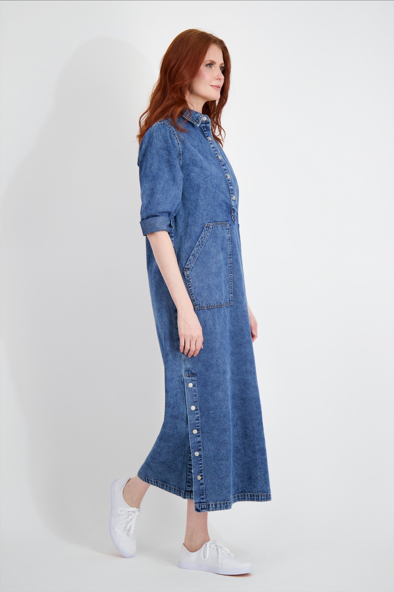 DENIM POCKET DRESS