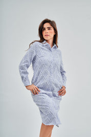 (Cotton) Fringe Dress With Pockets