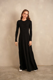 Soft Rib Tiered Dress