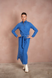 Tie-Front Shirt Dress
