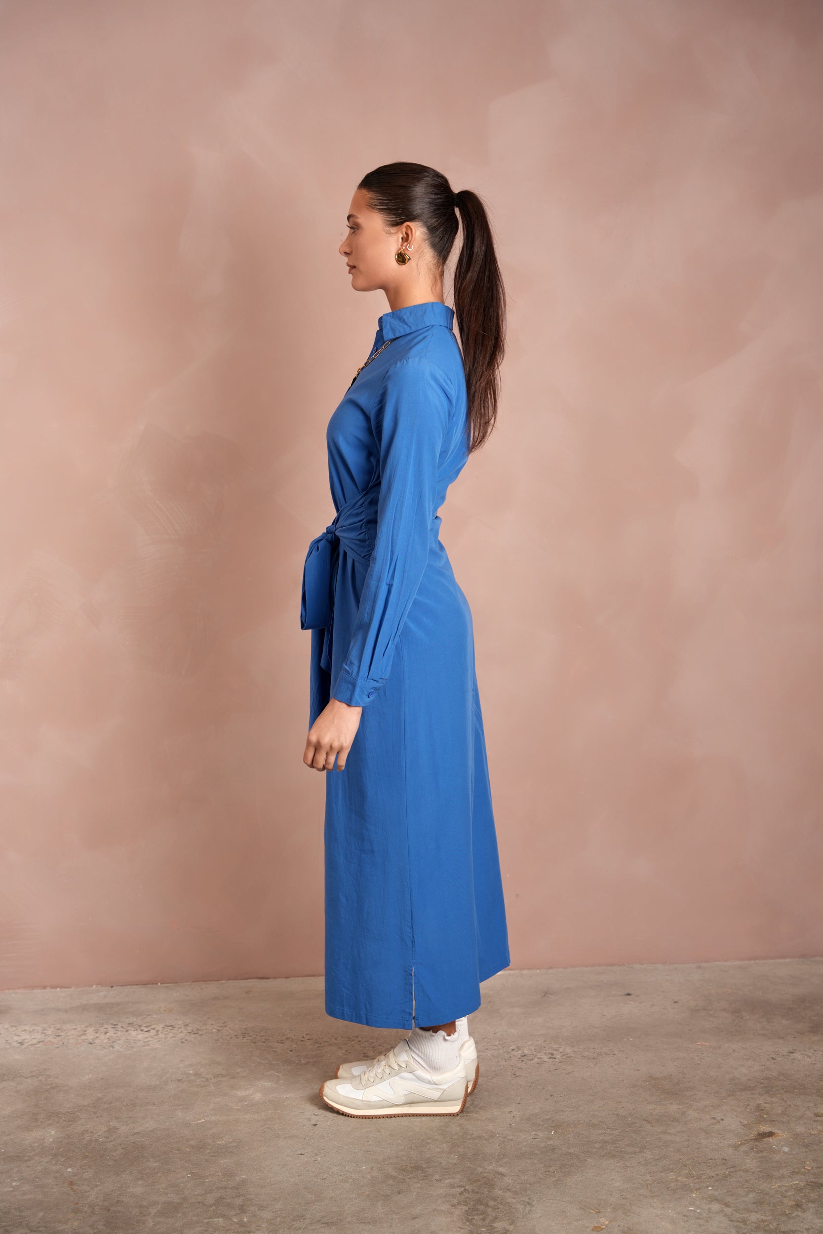 Tie-Front Shirt Dress