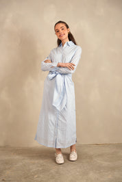 Tie-Front Shirt Dress