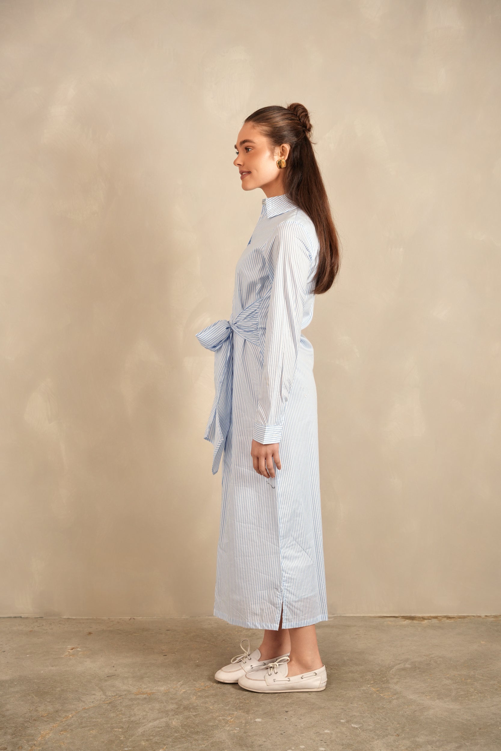 Tie-Front Shirt Dress