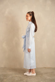 Tie-Front Shirt Dress
