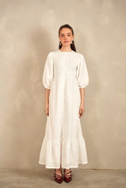 Eyelet Smock Dress