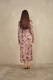 Mesh Ruched Dress