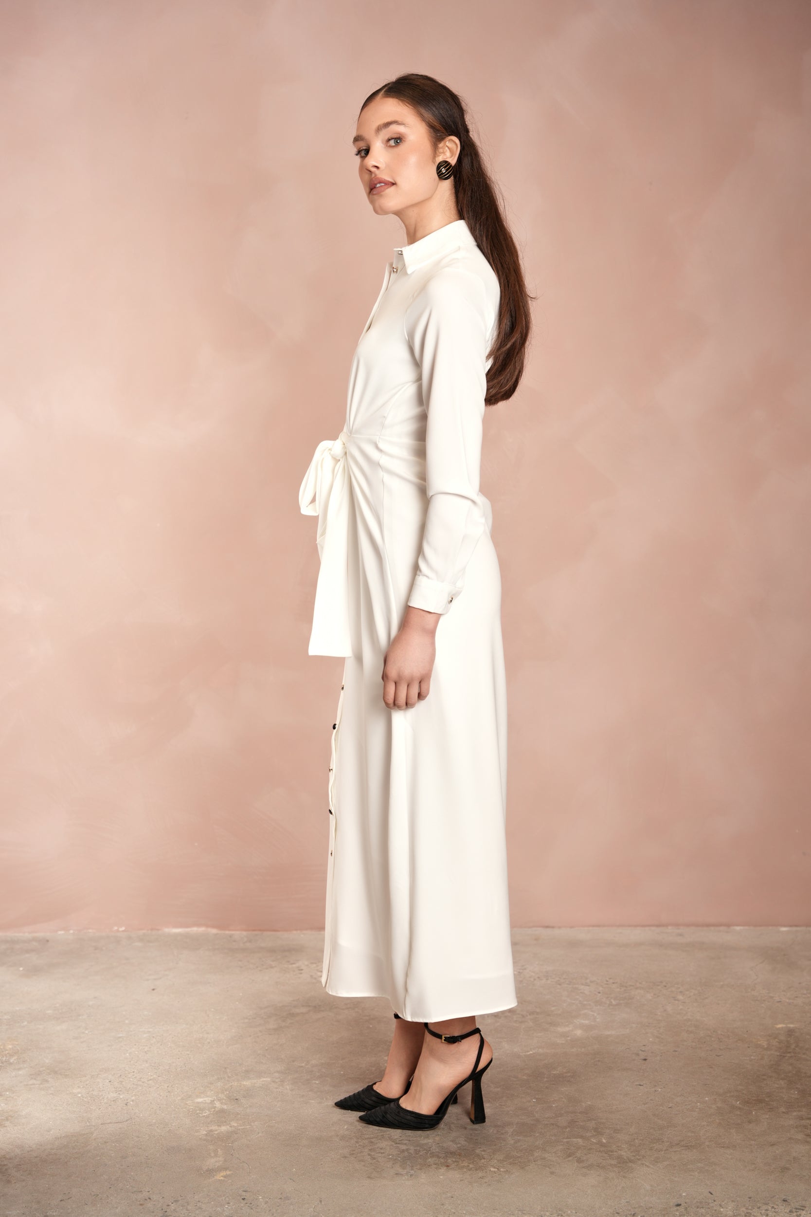 Belted Wrap Shirtdress