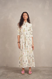 Pleated Maxi Dress