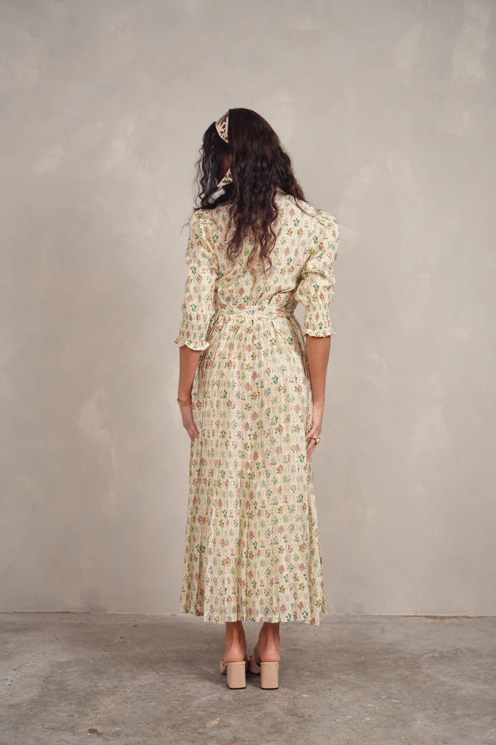 Pleated Maxi Dress