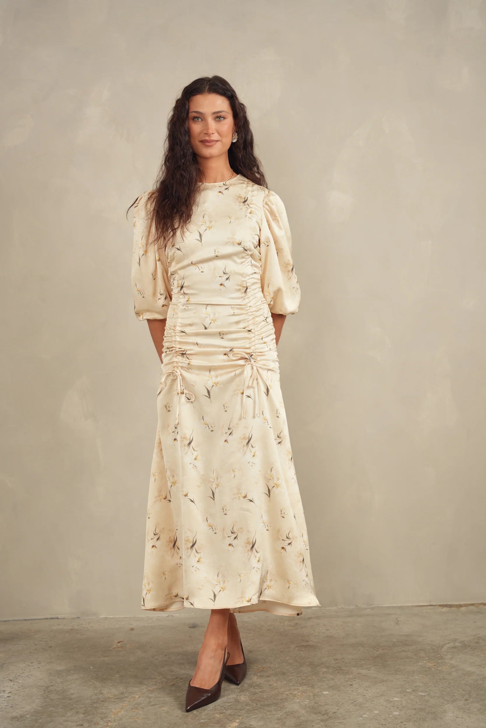 double ruched dress Double Ruched Dress udelny.com
