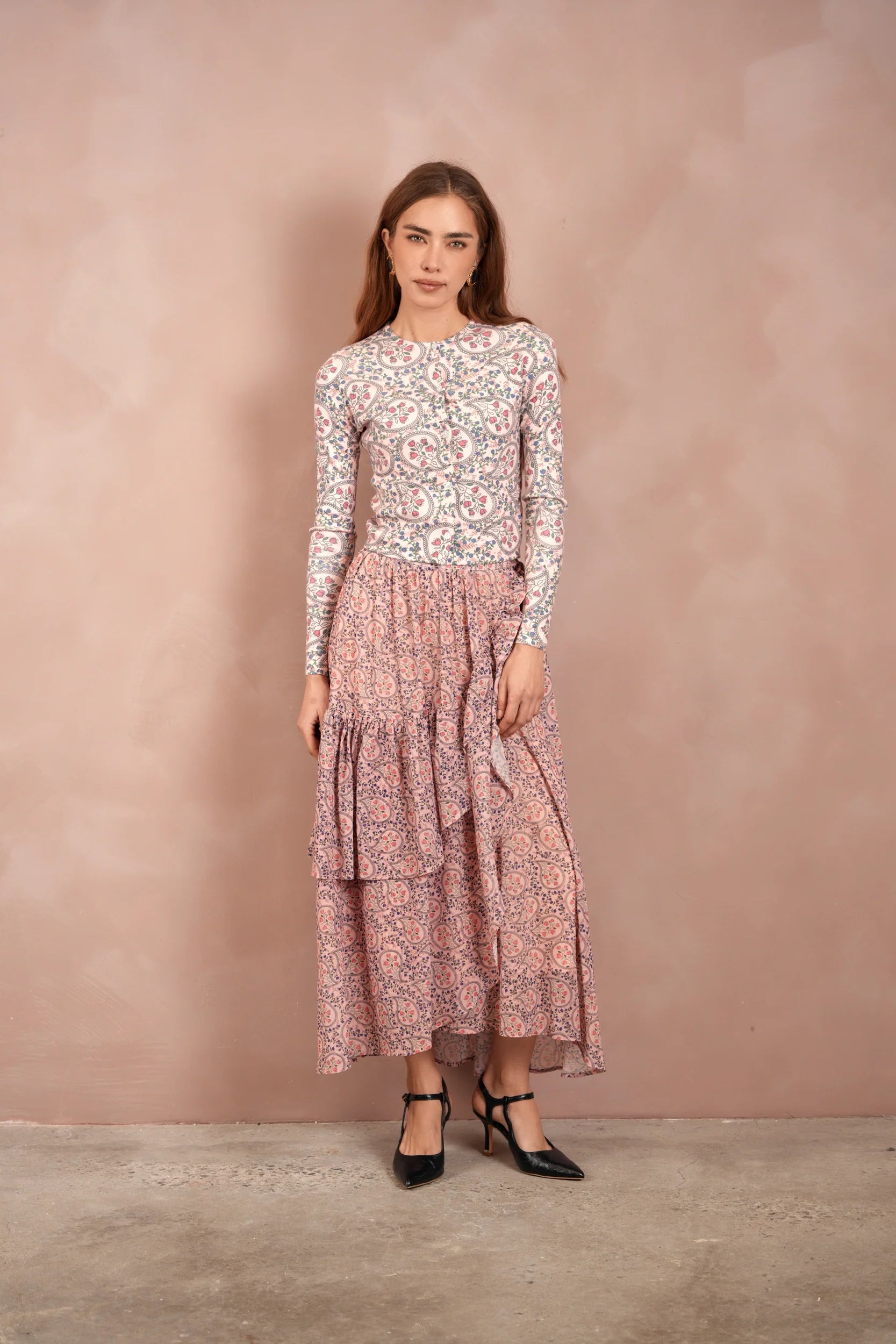 Tie Layered Skirt