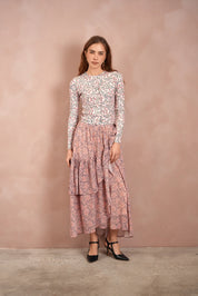 Tie Layered Skirt