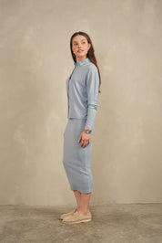 Soft Rib Dolman Sleeve Shirt