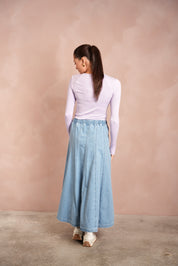 Henley Neck Soft Rib Tee